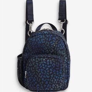 Fabletics mini backpack rainbow leopard print